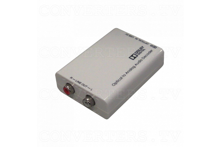 Optical to Analog Audio Converter with Dolby Digital Decoder